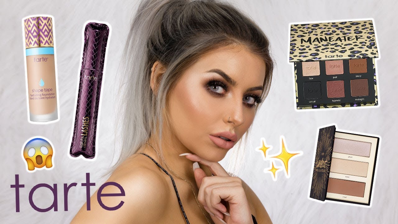 TESTING TARTE MAKEUP / FIRST IMPRESSIONS GRWM -