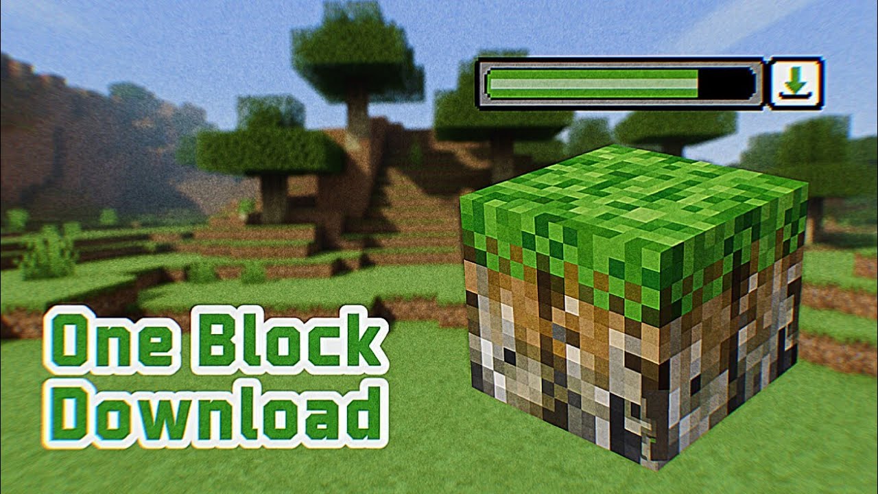 How to download ONE BLOCK in minecraft (Fast and Easy)
