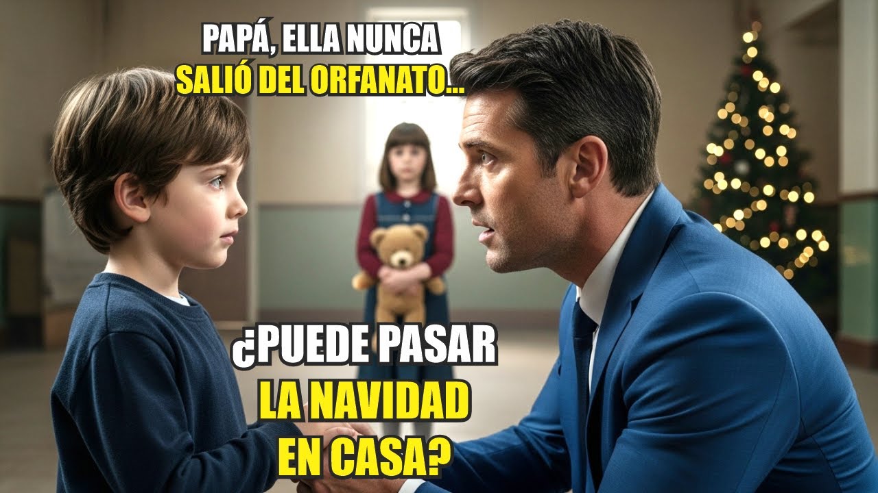 UNA NIÑA TRISTE EN NOCHEBUENA CAMBIA TODO CUANDO EL HIJO DEL MULTIMILLONARIO HACE UNA PETICIÓN
