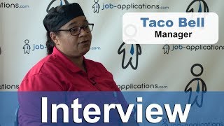 Celebrity Taco Bell  Interview - Manager Wealth