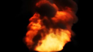 Big Fire Effect Close Up - Burning Fire Background Footage