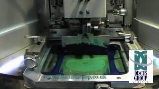 How to print a CD DVD Blu-ray disc using Silk Screen Printing