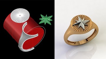 NORTH STAR RING  | 3D JEWELRY DESIGN | Matrix 9.0