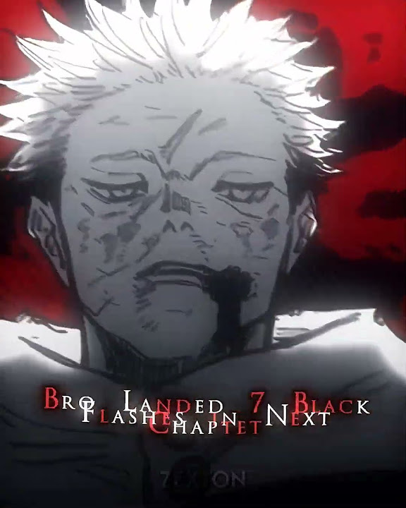 Bro Landed 8 Black Flashes On Sukuna Manga Edit Jujutsu Kaisen Yuji yuji-has-become-the-demon-god-revealed-his-new-power-yuji-itadori-vs