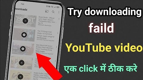 try downloading failed video again youtube problem || technical smart