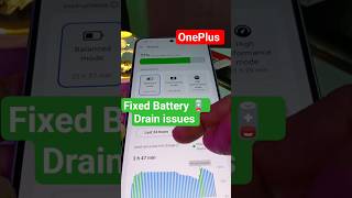 💪Fixed Battery drain issues OnePlus🪫 #oneplusBatterydrain #samaung #tech #oneplusnord #shorts
