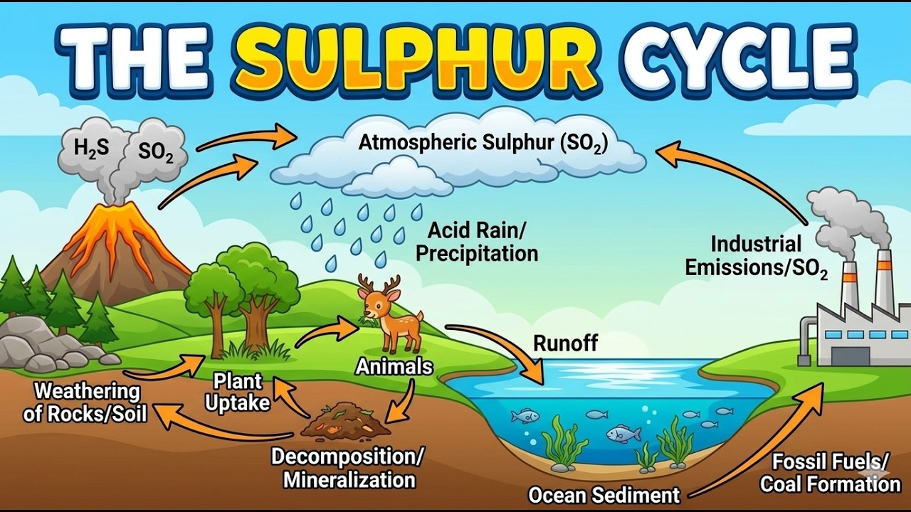 Sulphur cycle in nature