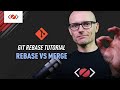 Git rebase tutorial. Rebase vs Merge