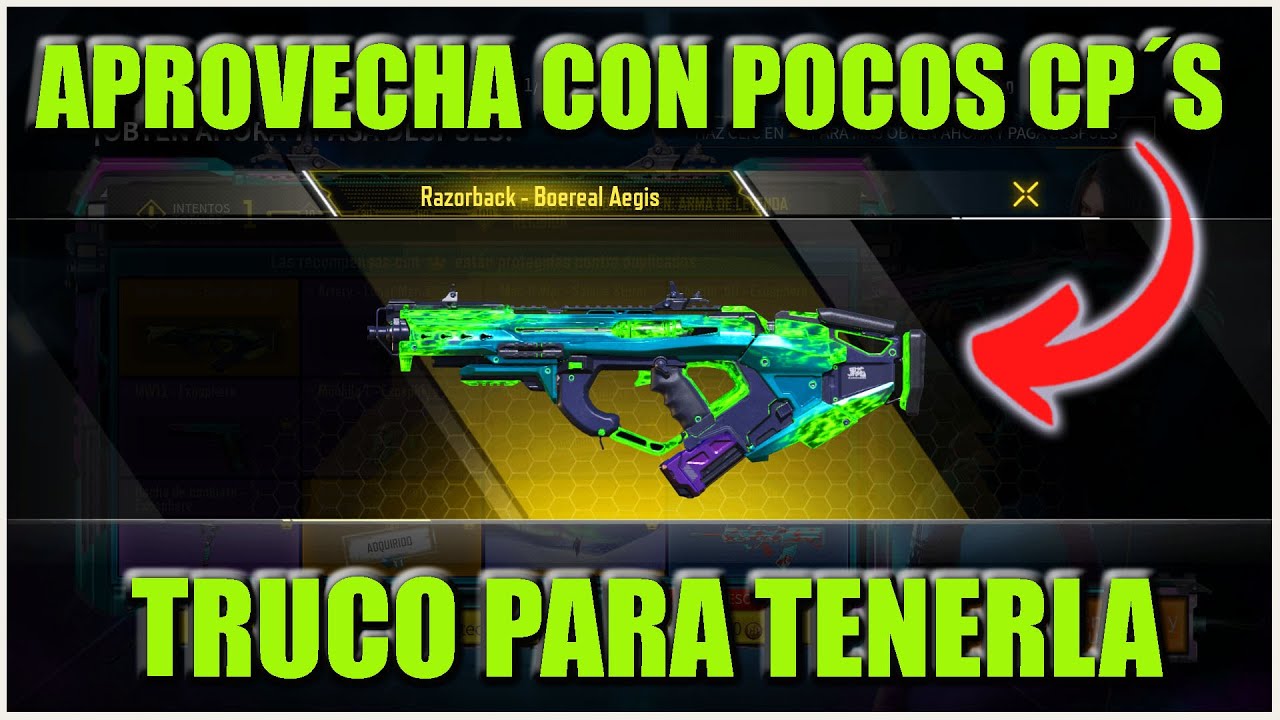 TRUCO COMO CONSEGUIR LA RAZORBACK - BOREAL AEGIS LEGENDARIA CON POCOS CP COD MOBILE