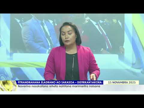 NY VAOVAO LIVE DU 15 NOVEMBRE 2025 BY TV PLUS MADAGASCAR