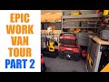 MY EPIC WORK VAN SETUP PART 2 | Vans...Better than pick-up trucks for any contractor.. Do you agree?