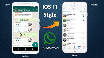 Get IOS 11 style whatsapp On any Android! [No Root] Easily