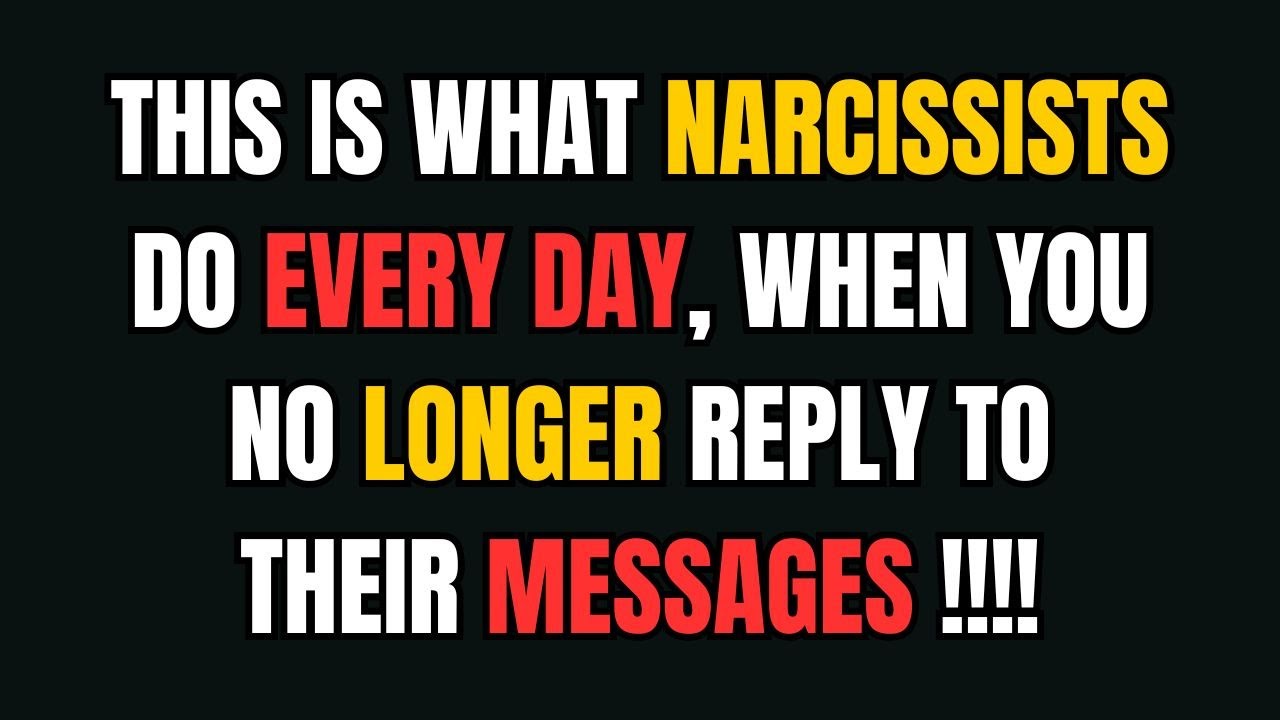 This is What Narcissists Do Every Day, When You No Longer Reply to ...