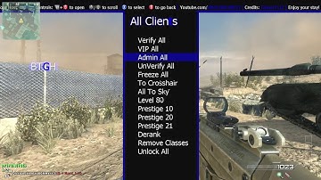 MW3 Destruction and Matrix Menu