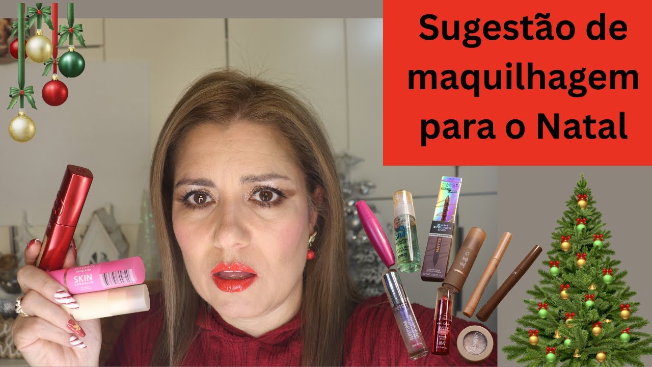 Sugestao de maquilhagem para o Natal com novos (2025)