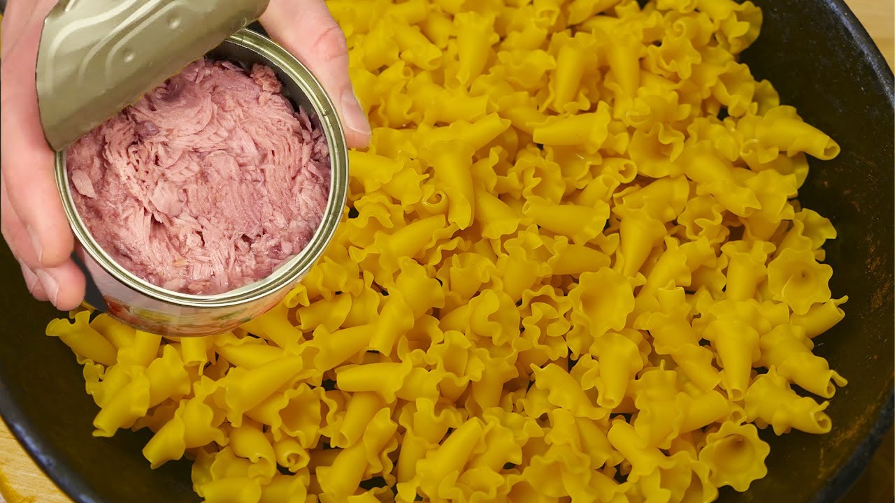 Mix tuna with pasta! I learned this trick in a Michelin-star restaurant!