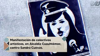 Manifestación contra Sandra Cuevas