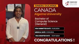 Congratulations Sineru Dulmina!