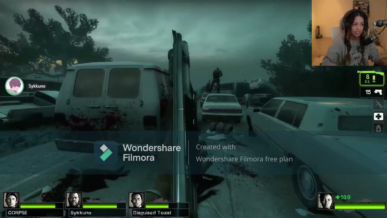 Valkyrae Playing Left4Dead ft Sykkuno, Corpse_Husband and Disguised Toast | Full Vod