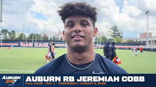 Auburn RB Jeremiah Cobb - Fall Camp 2026, Day 1