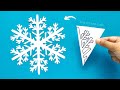 Paper Snowflakes | easy paper snowflakes | DIY Paper Snowflakes | Easy Christmas Decorations Ideas