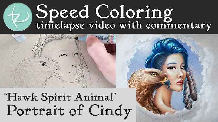 Portrait Speed Coloring - Cindy Cink "Hawk Spirit ...