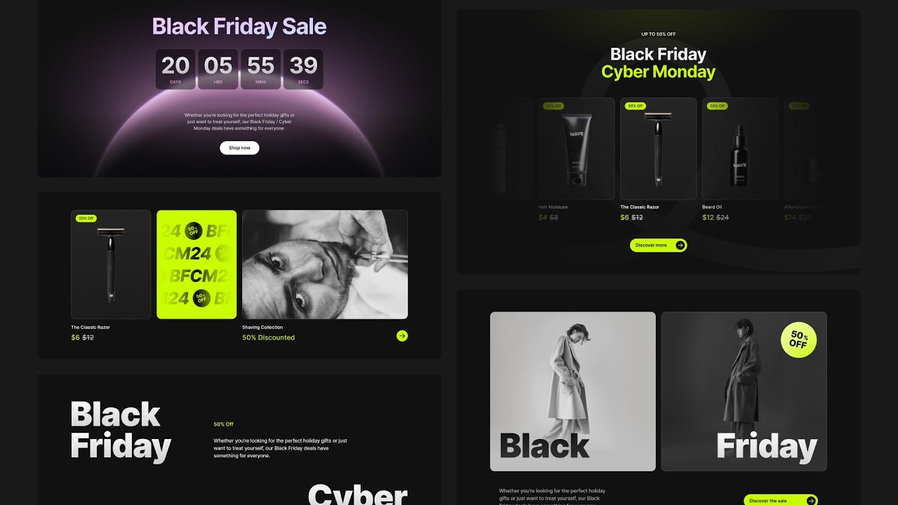 BFCM 2024 Shopify Store Kit - Free for Instant and Figma - YouTube