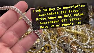 925 Silver $1 a Gram (Cheaper W. Coupon Code) Scrap Silver For Repair Or Melt - Chains/Bracelets