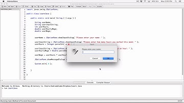 66. JOptionPane example payroll program - Learn Java