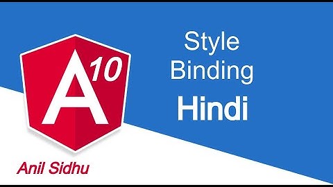 Angular 10 Hindi tutorial #17 Style binding