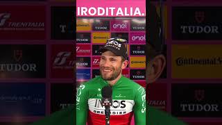 🥰Look what it means to the Ineos Grenadiers! Geraint Thomas gate crashes Ganna’s interview 👀