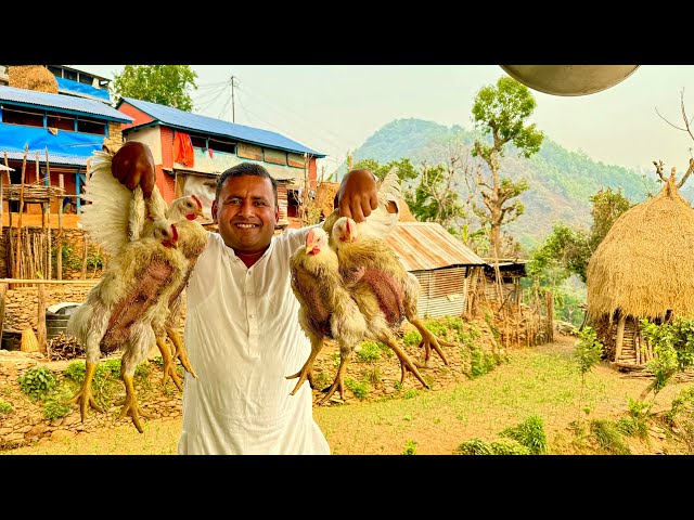 Cooking in Nepal’s Muslim Village | Delicacy of Chicken and Rice | PILAF Cooked in the Village class=