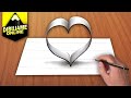 COMO DIBUJAR UN CORAZON EN 3D