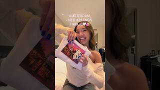 AMSTERDAM NETHERLANDS HAUL🇳🇱🤍🛍️ #shopping #semesteratsea #sas138 #studyabroad #shorts