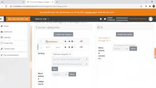 Categories and Sub Categories in Moodle