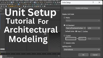3ds max tutorial HINDI : How to set unit setup for Architectural modeling in 3ds max