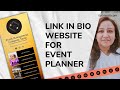 Link-In-Bio Webpage For Event Planner In Elementor Using Style Showcase!