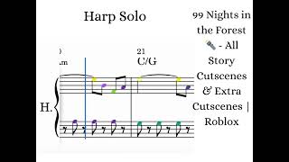 99 Nights in the Forest All Story Extra Cutscenes - Roblox - Harp Solo