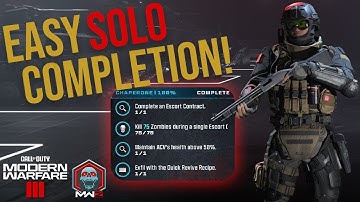 EASY Tier 5 Chaperone Mission Completion for Act 1 | Call of Duty MW3 Zombies