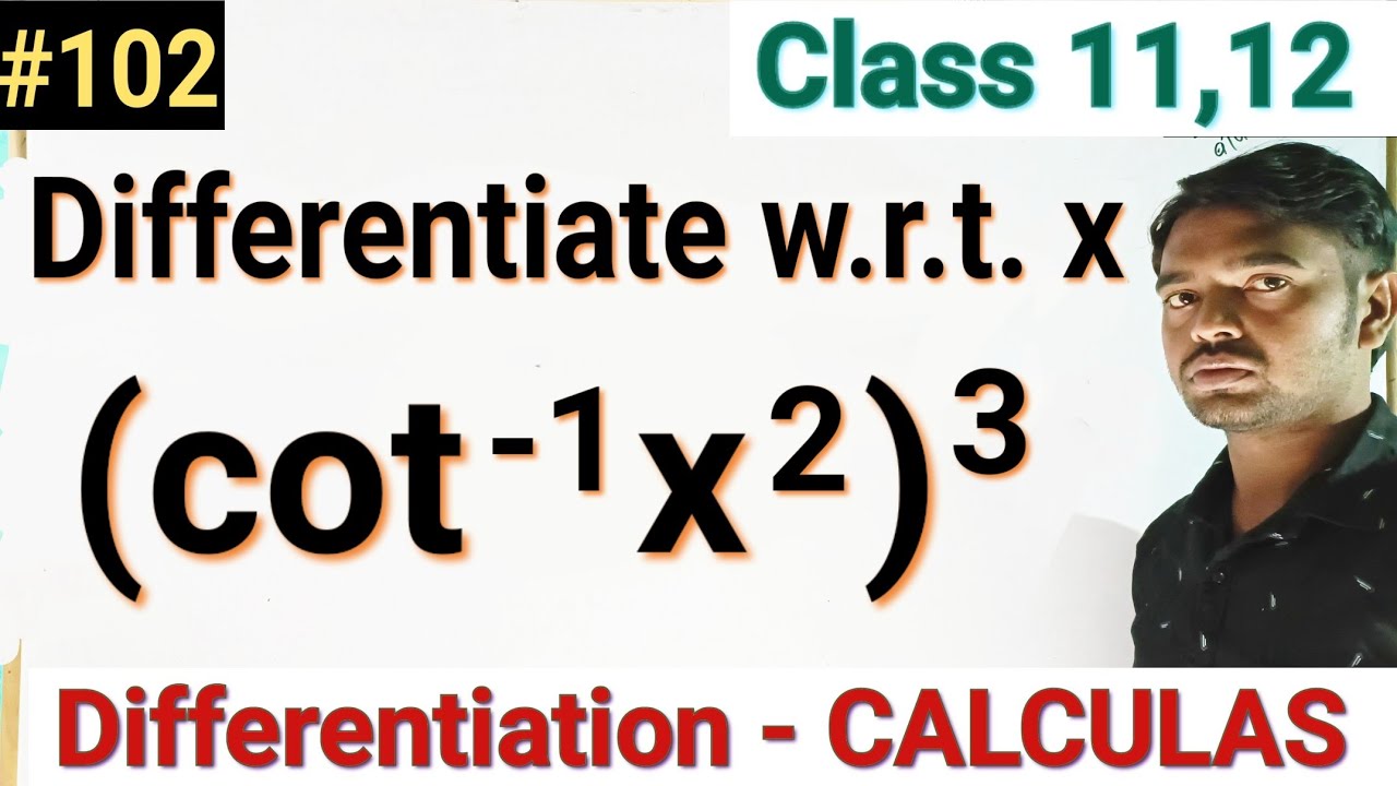 Differentiate cot 1x 2 3 differentiation calculas class 12 11th