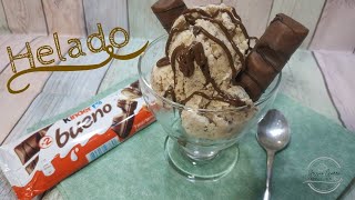 HELADO DE KINDER BUENO, con sólo 3 ingredientes, está irresistible,con MAMBO¡¡¡