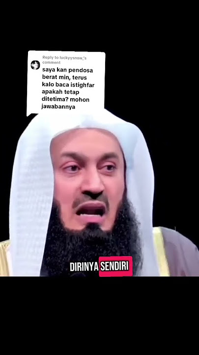 Jangan pernah kehilangan harapan dari ampunan Allah Subhana Wa Ta'la #syaikh #muftimenk