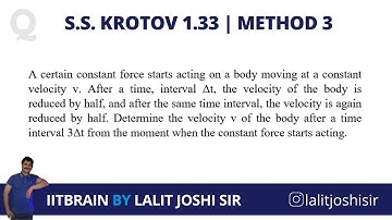 S.S. Krotov Problem 1.33 | Method 3 | m-n Theorem | JEE Advanced Olympiad | by Lalit Joshi Sir
