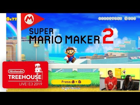 Super Mario Maker 2 Gameplay Pt. 1 - Nintendo Treehouse: Live | E3 2019