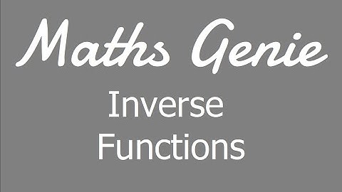 Inverse Functions