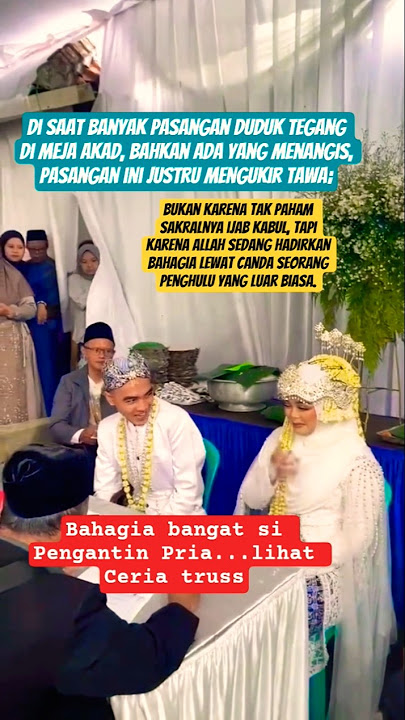 Akad Nikah Paling Ngakak! Penghulunya Kocak Sekali #shorts