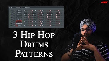 3 Hip Hop Drum Patterns | How To Make PRO Drum Patterns | Vikram Pro