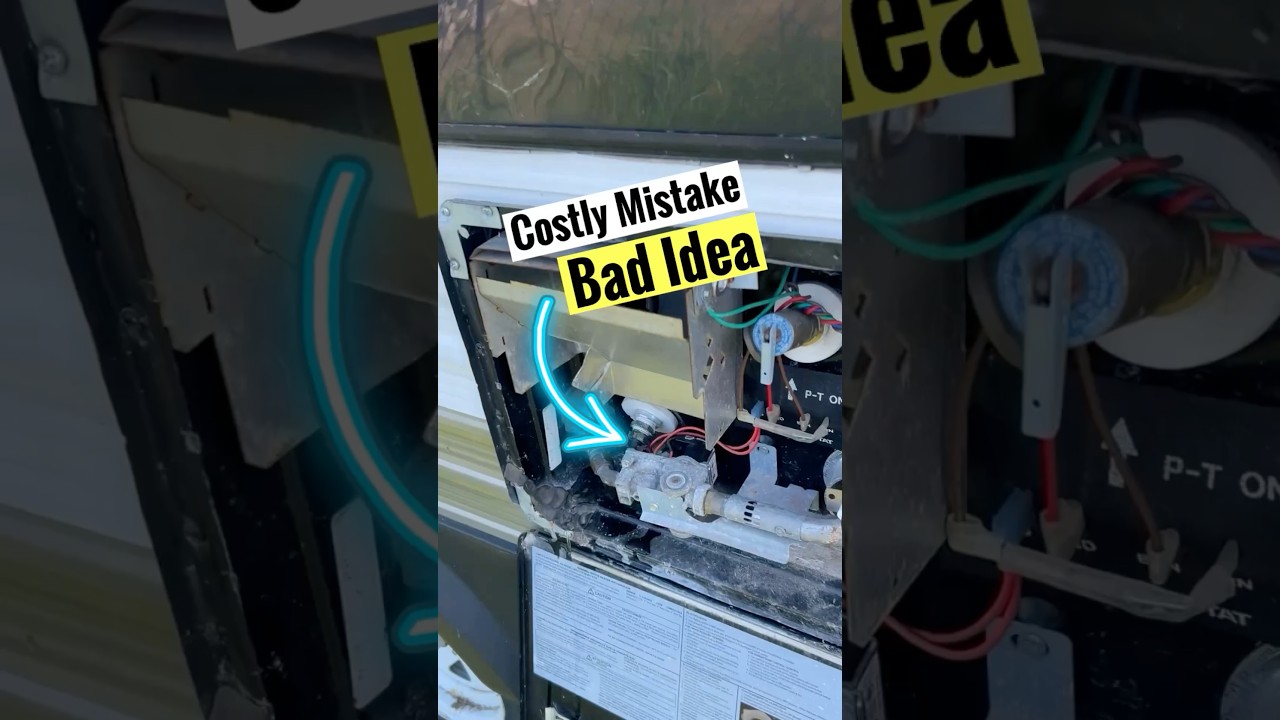 Broken RV Water Heater