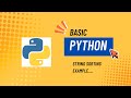 Python String Sorting Example #37 | Beginner Tutorial (Python Series)