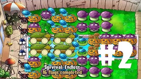 Plants vs Zombies | Survival: ENDLESS (100 Flags Completed) PART 2 (iOS Android)